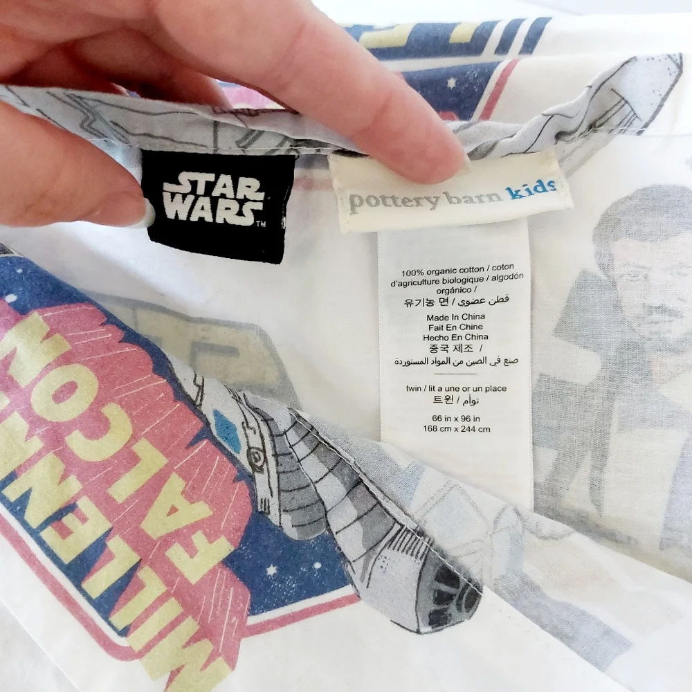 Star Wars‎ Kessel Crew Pottery Barn Kids Teen Flat Sheet only Twin size